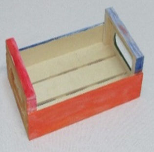 caja mini pintada a mano