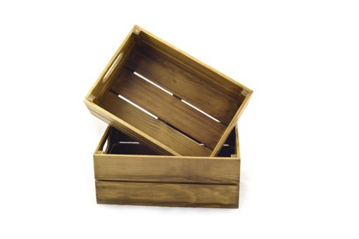 caja madera natural envejecida