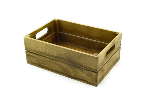 caja de madera natural envejecida